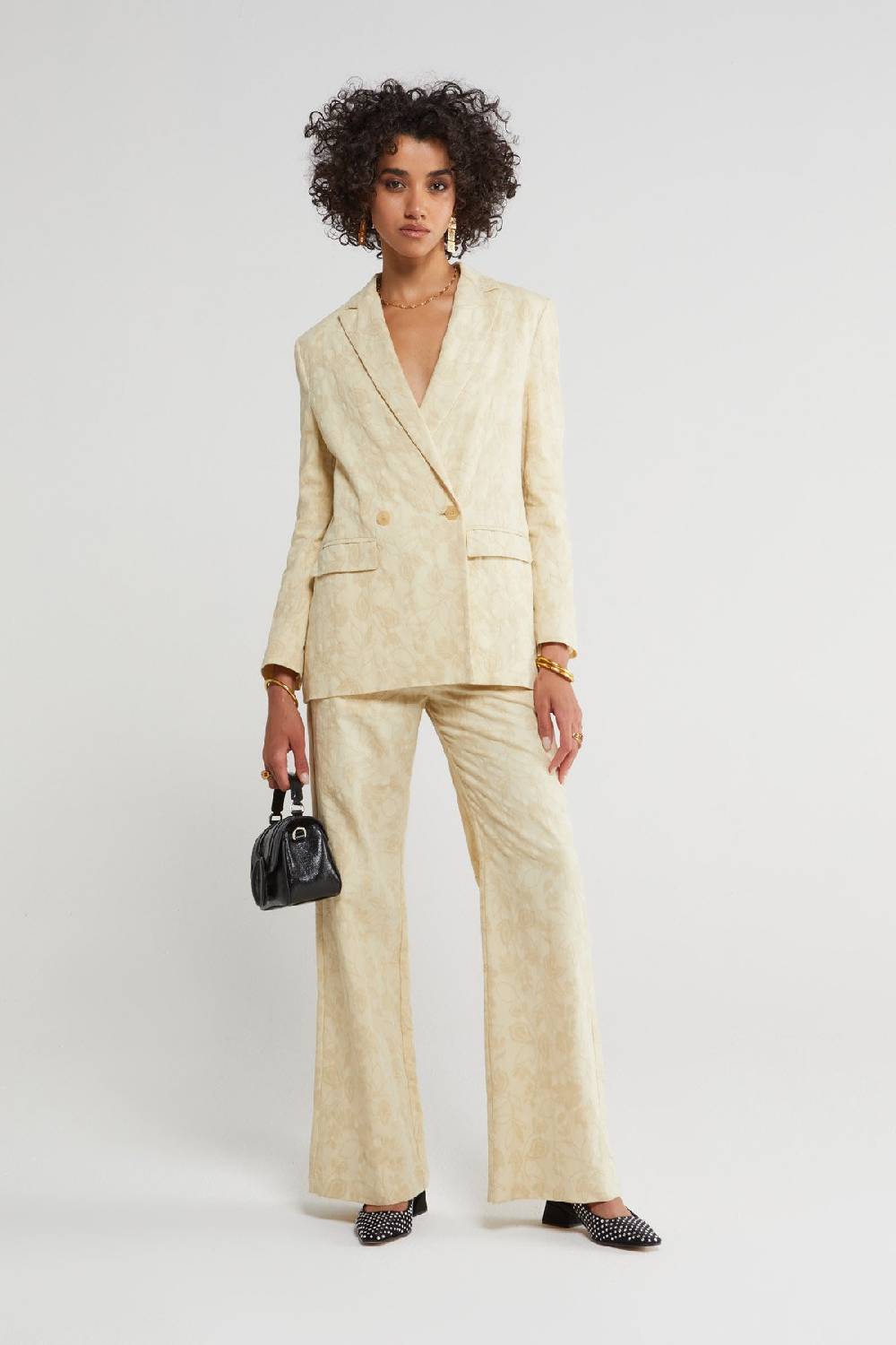 Ottod'Ame Linen Blend Trousers With Embroidery