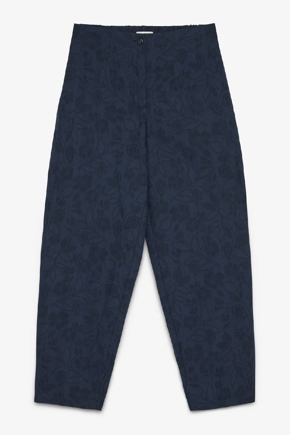 Ottod'Ame Linen Blend Trousers With Embroidery