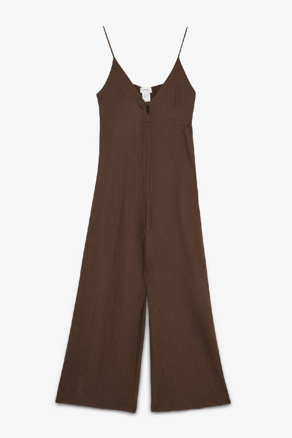 Ottod'Ame Linen Jumpsuit With Lace