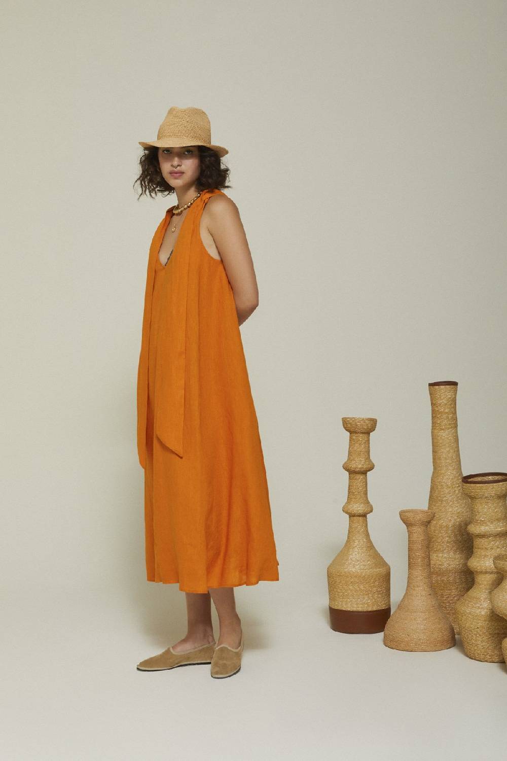 Ottod'Ame Linen Long Dress
