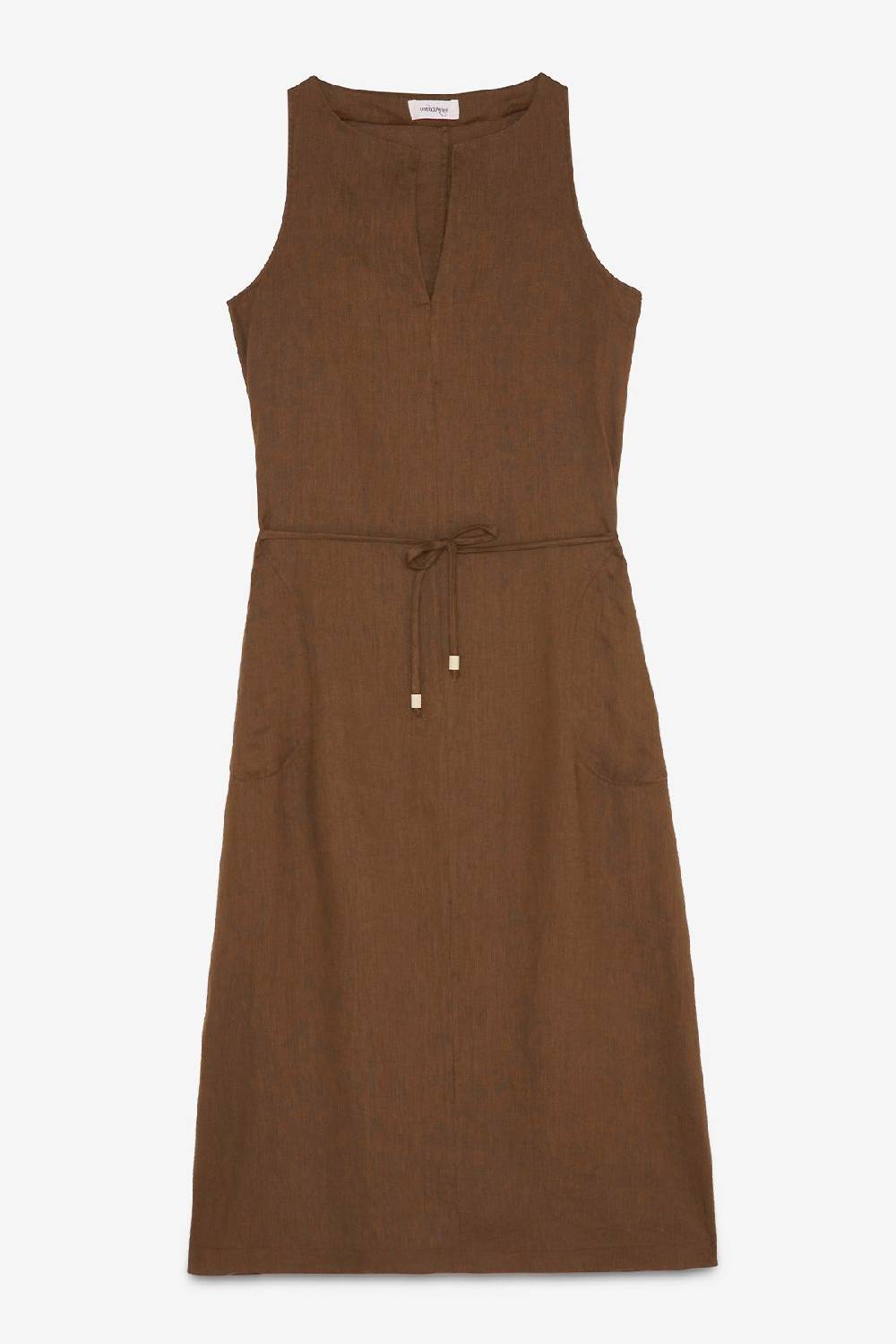 Ottod'Ame Linen Long Dress With Belt
