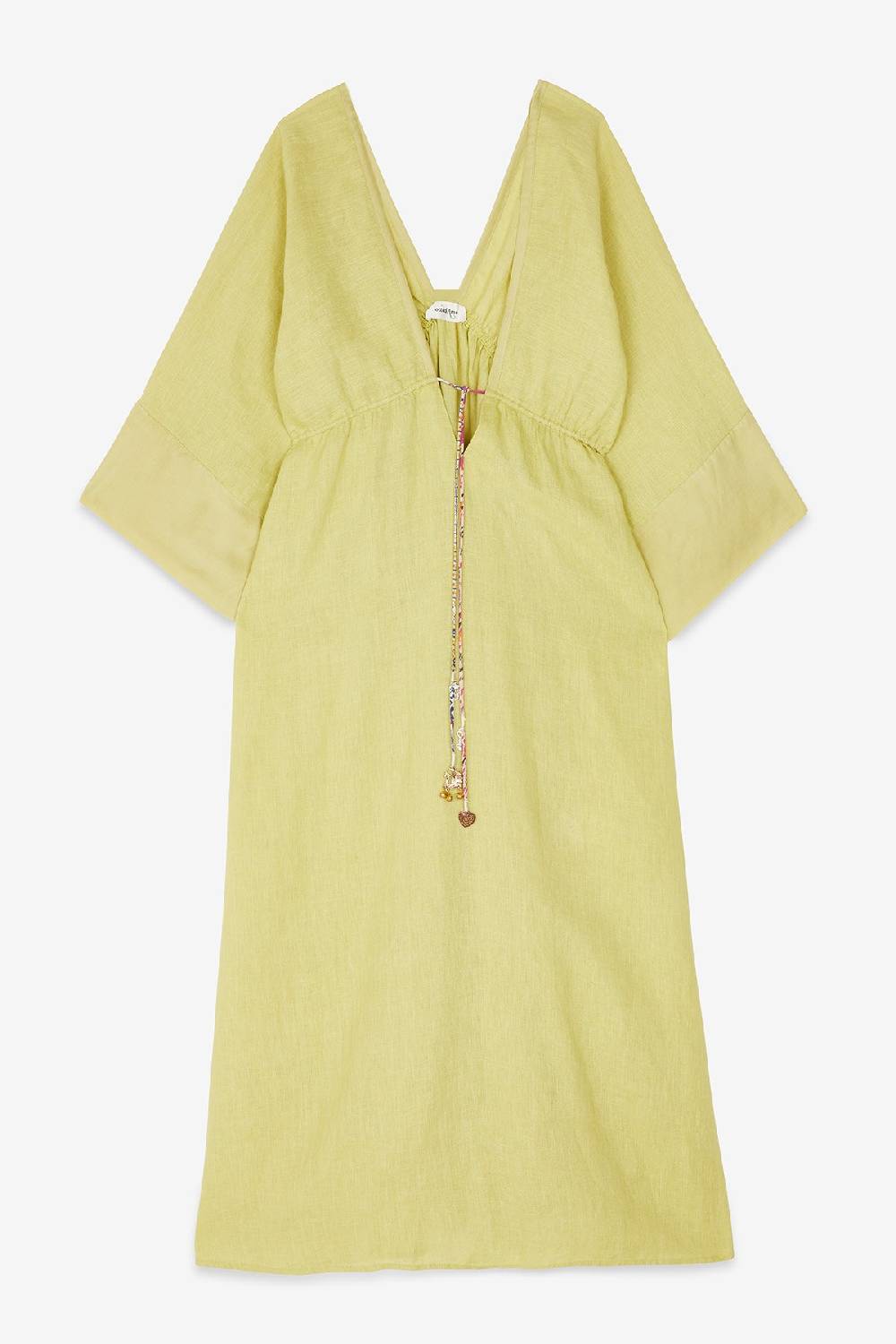 Ottod'Ame Linen Long Dress With Drawstring
