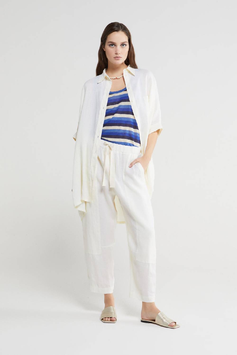 Ottod'Ame Linen Oversized Shirt