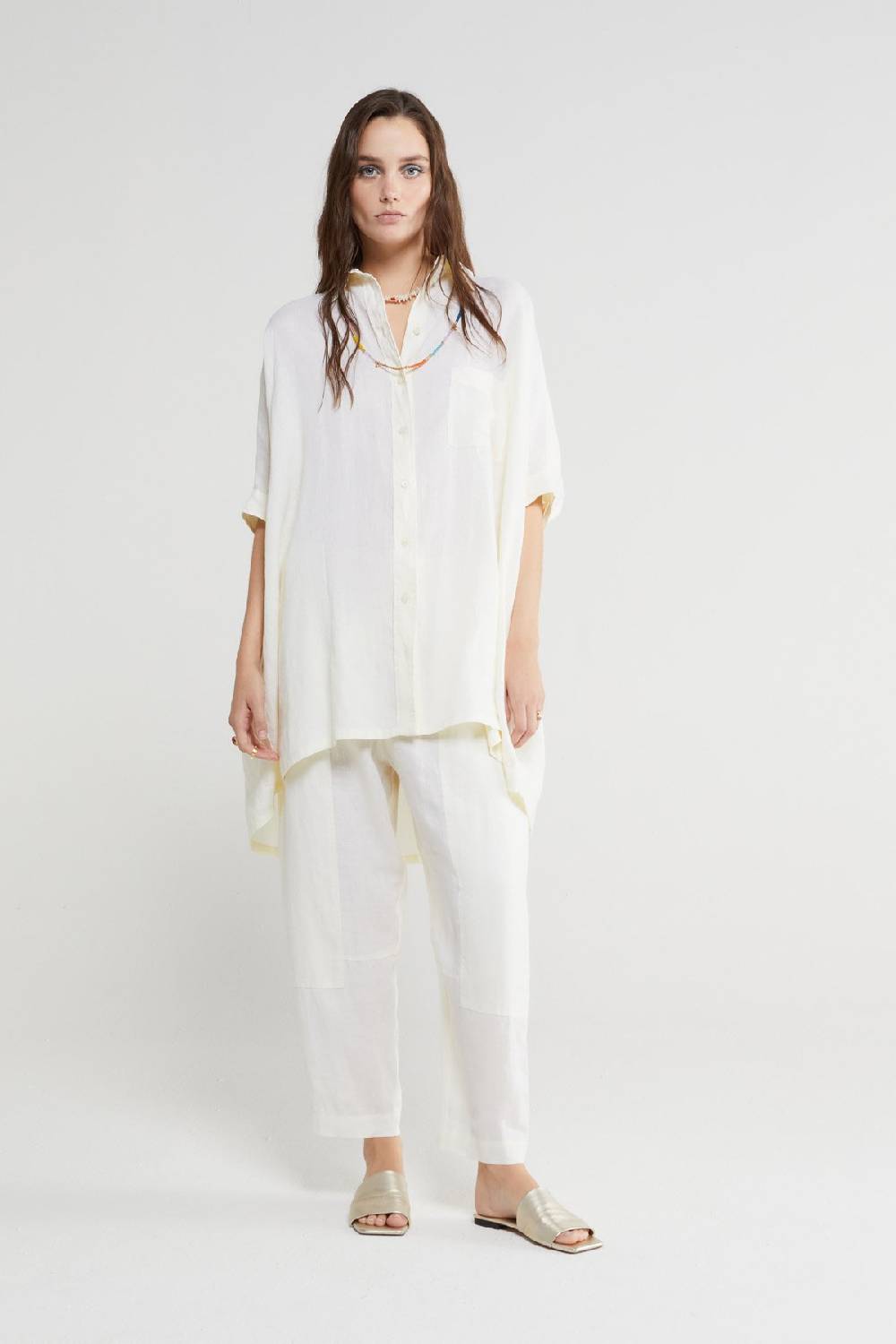 Ottod'Ame Linen Oversized Shirt