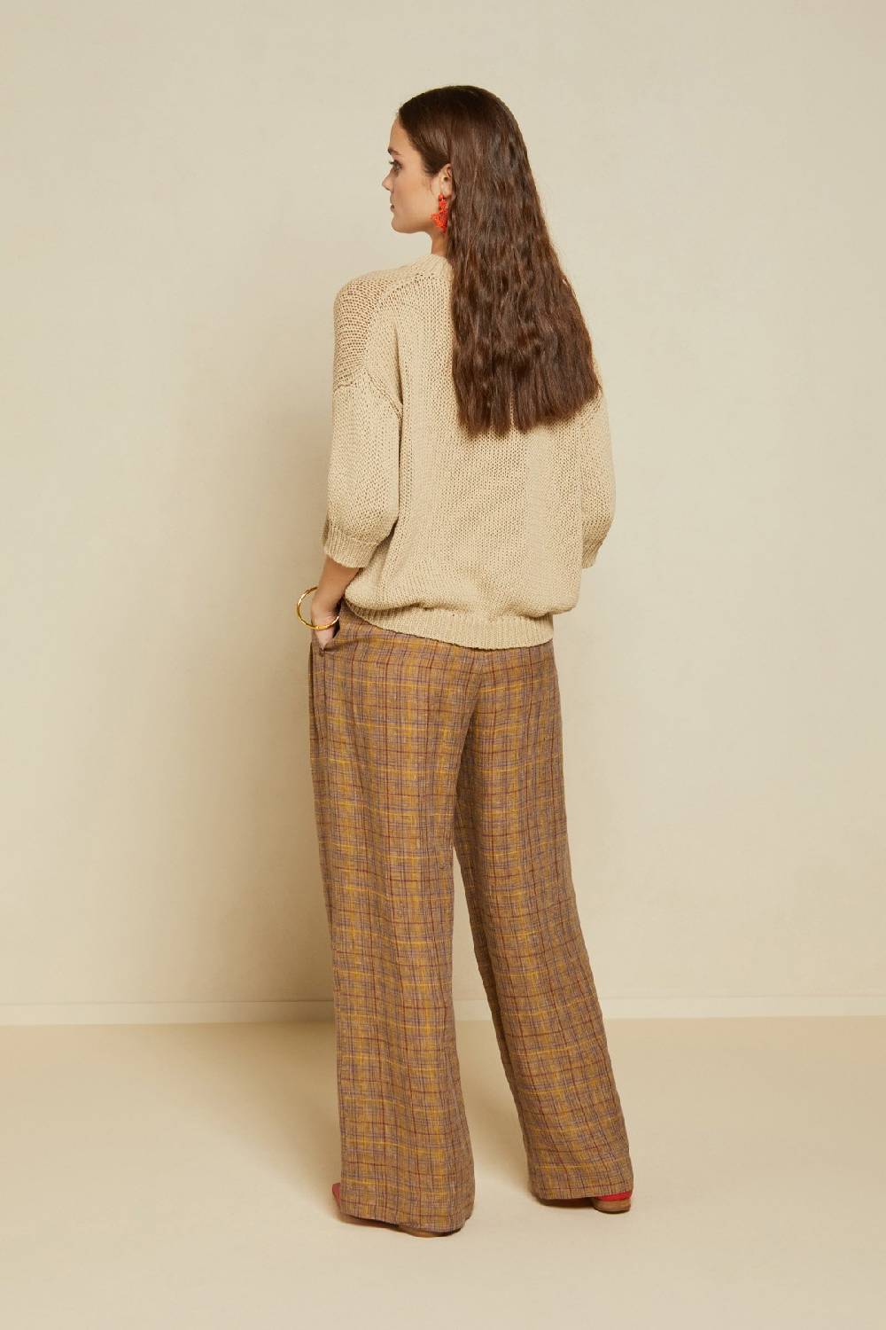 Ottod'Ame Linen Palazzo Trousers