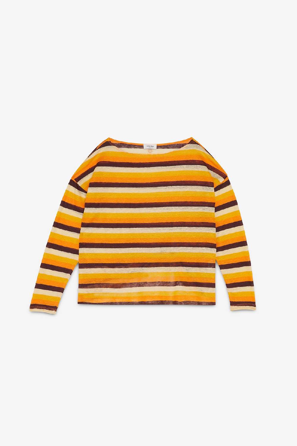 Ottod'Ame Linen Sweater With Boat Neckline