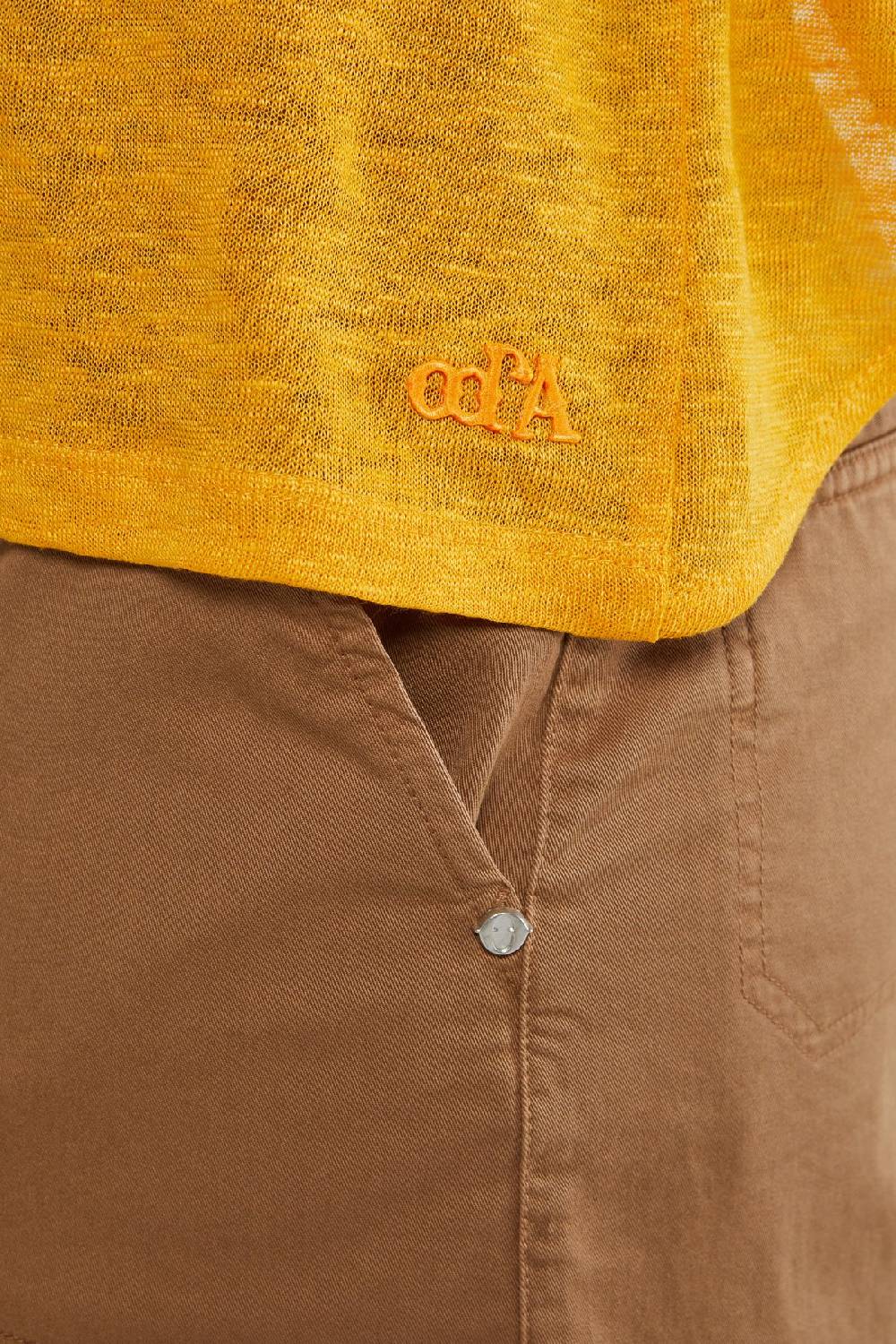 Ottod'Ame Linen Sweater With Knot