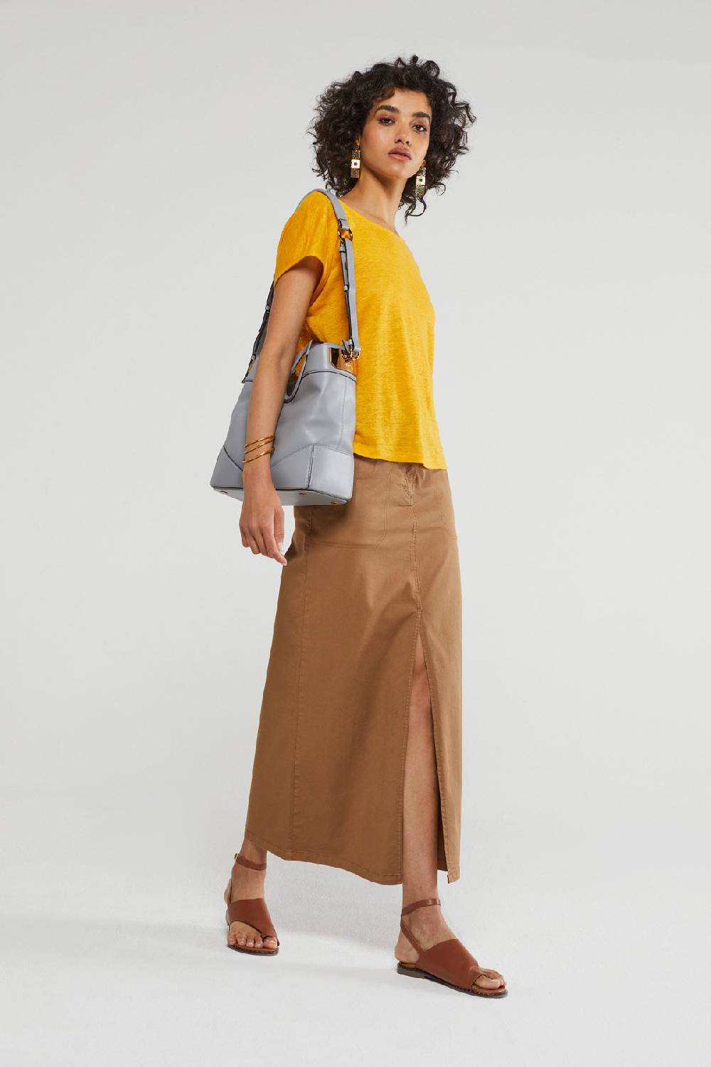 ottod'Ame Linen sweater with knot