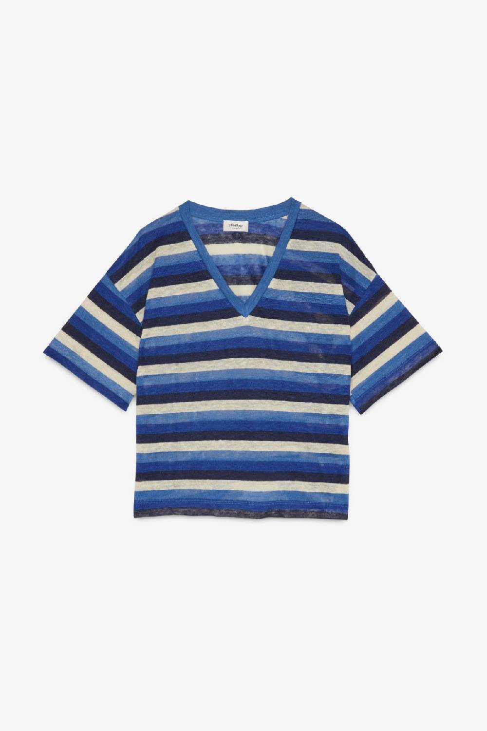 Ottod'Ame Linen Sweater With V Neckline