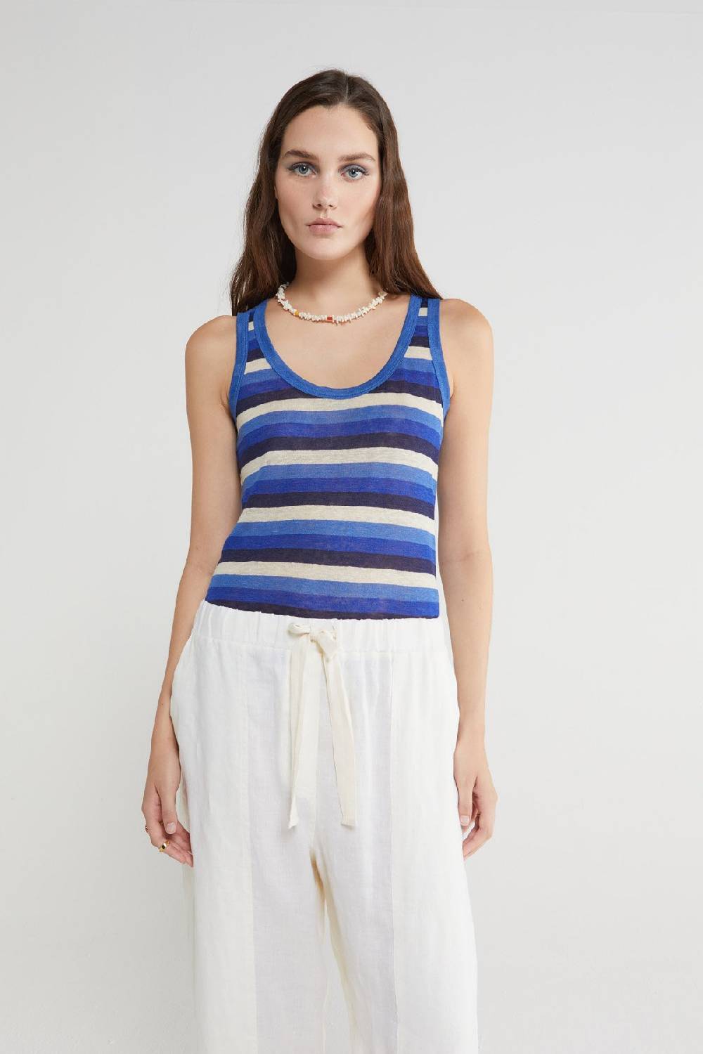 Ottod'Ame Linen Tank Top