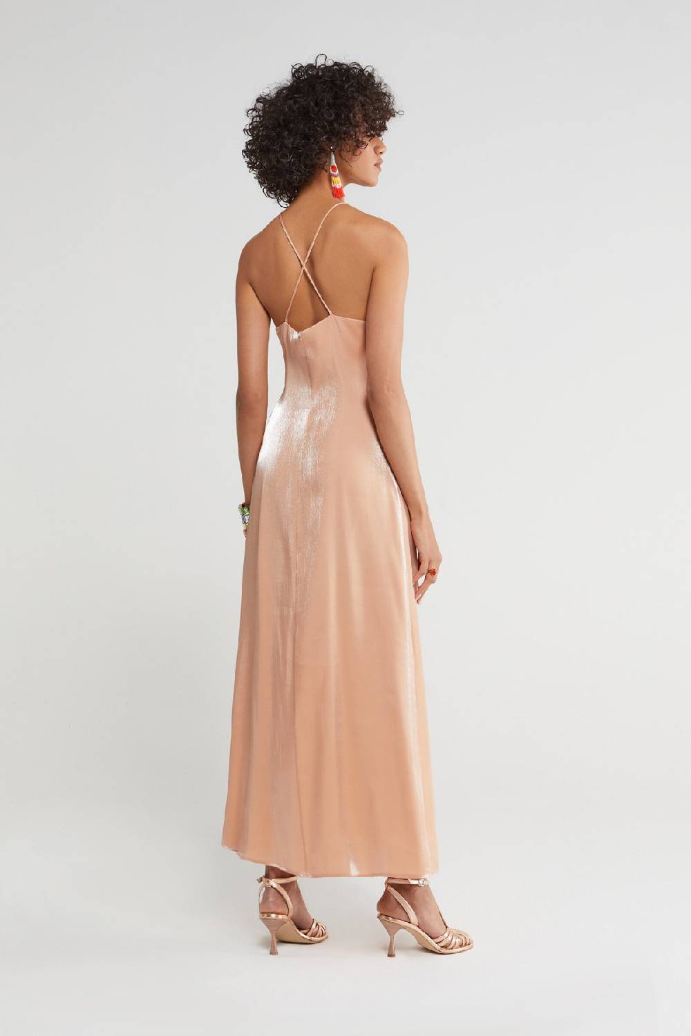 Ottod'Ame Long Dress With Halter Neckline