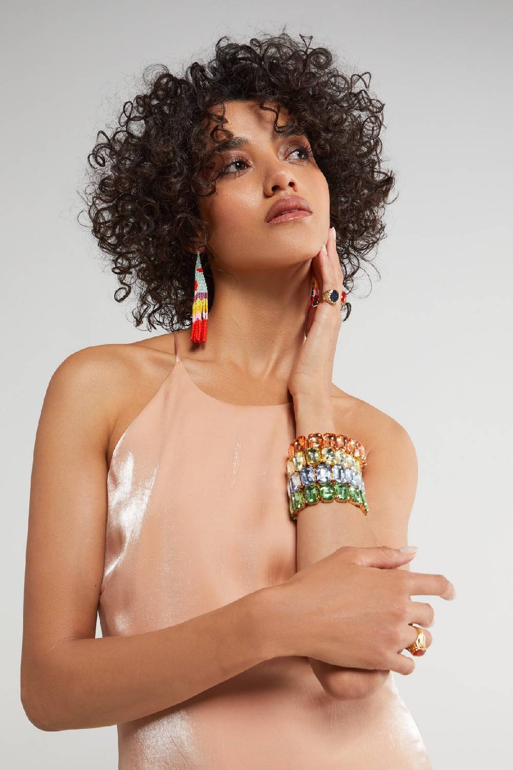 Ottod'Ame Long Dress With Halter Neckline