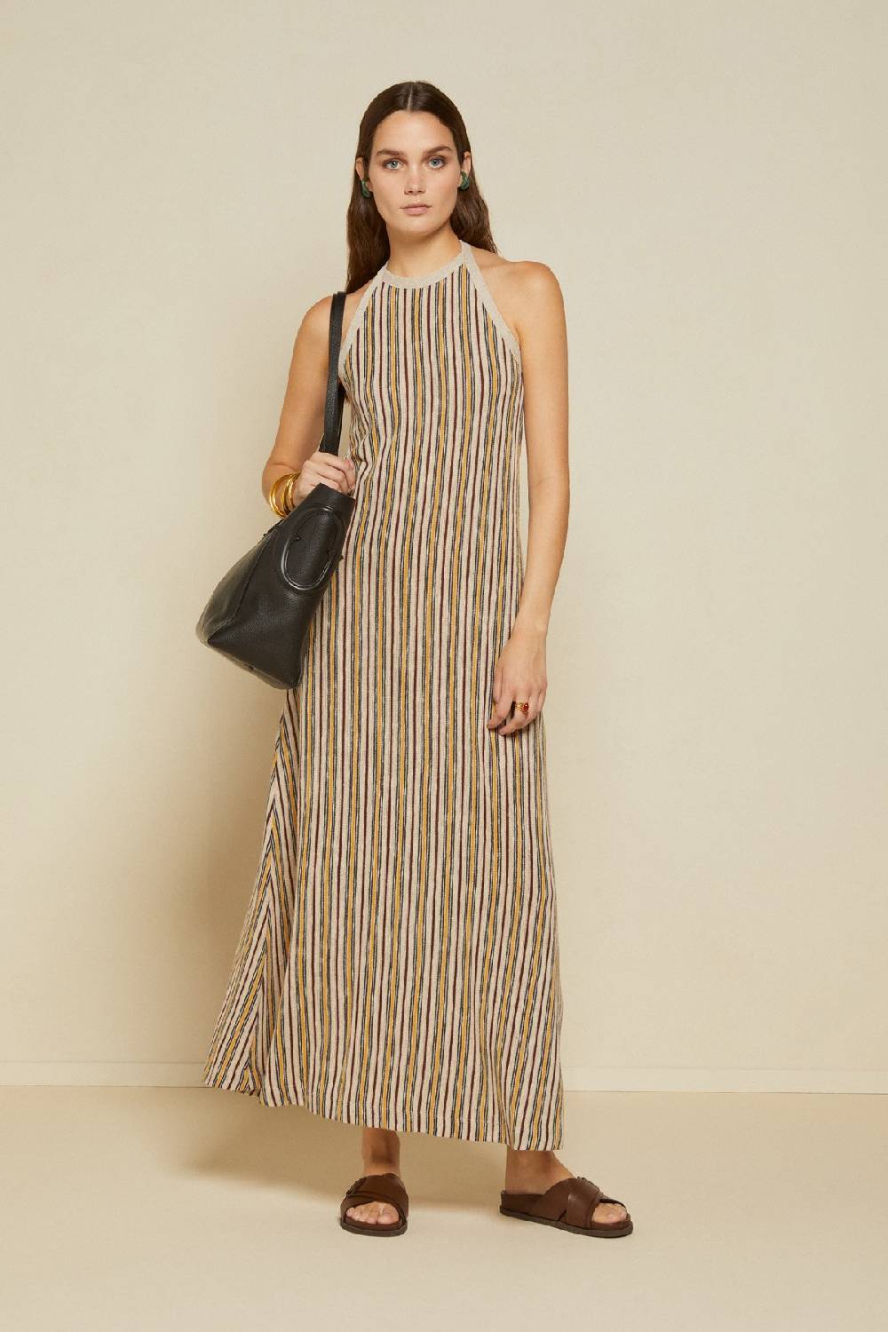 ottod'Ame Long dress with halter neckline