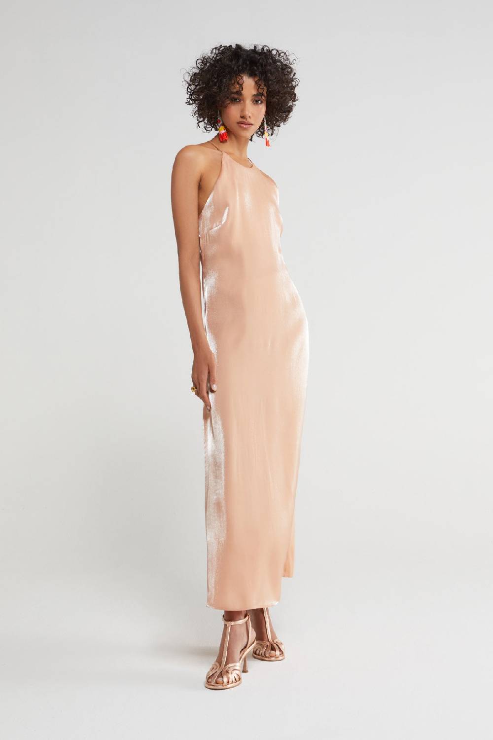 ottod'Ame Long dress with halter neckline