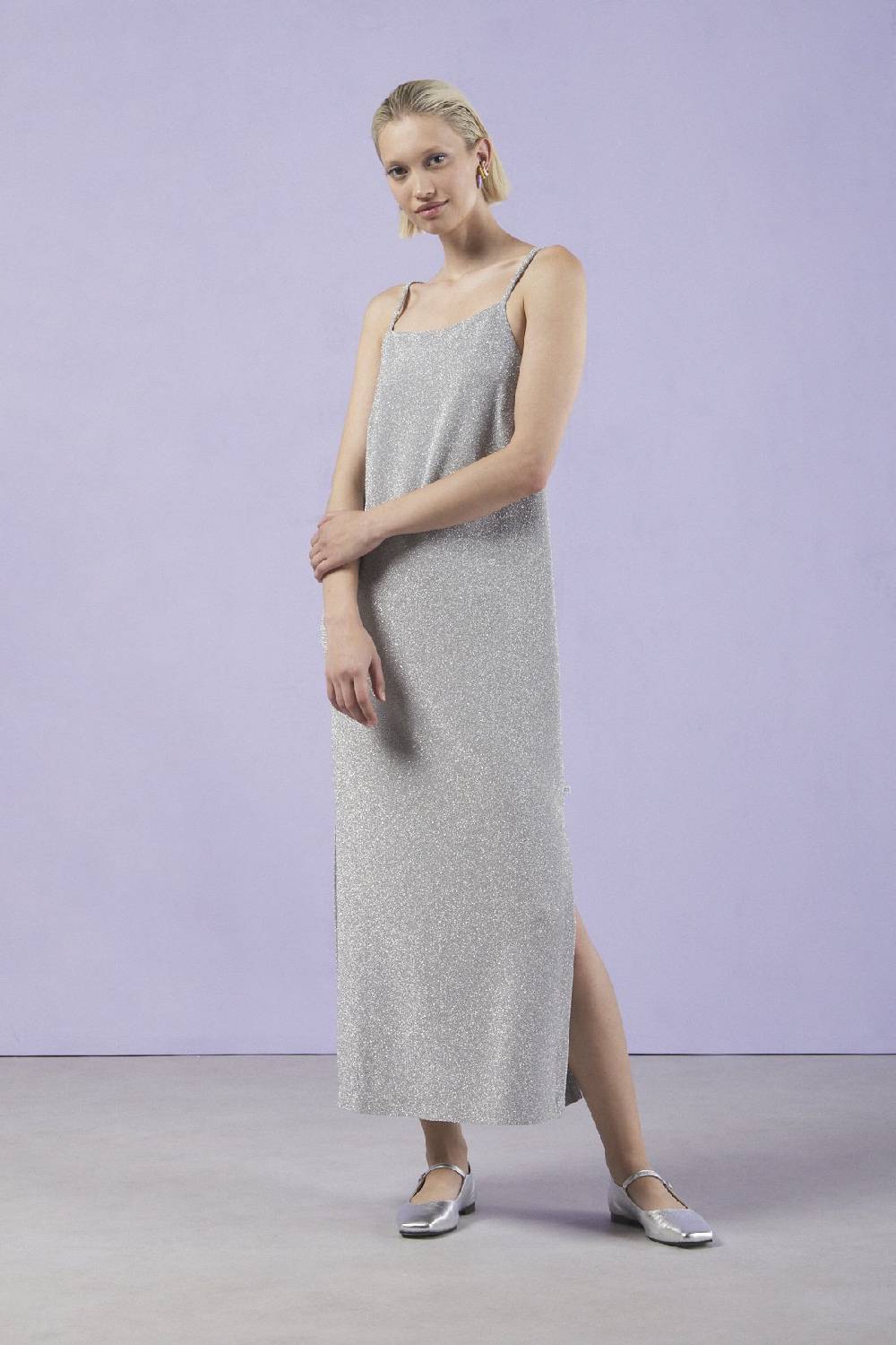 ottod'Ame Long dress with lurex