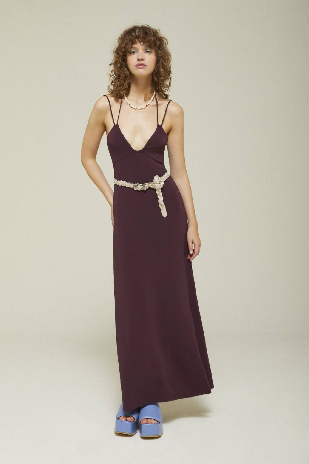 Ottod'Ame Long Dress With Thin Straps