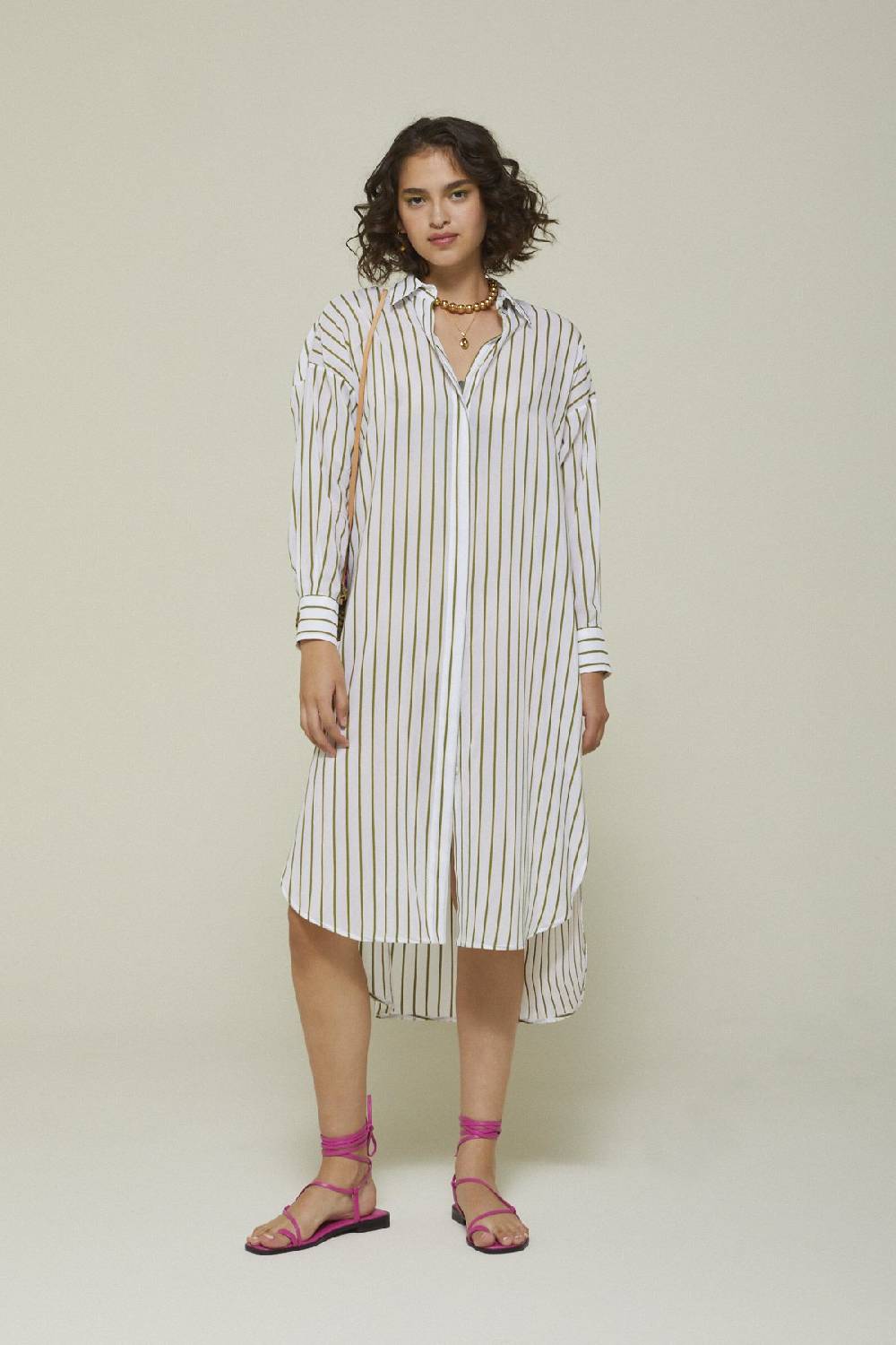 Ottod'Ame Long-sleeved Midi Chemisier