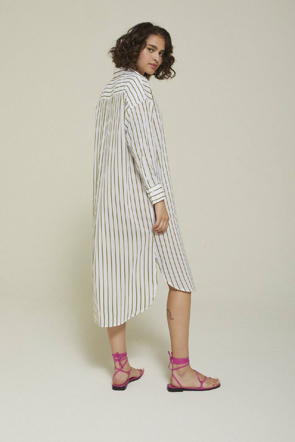 Ottod'Ame Long-sleeved Midi Chemisier