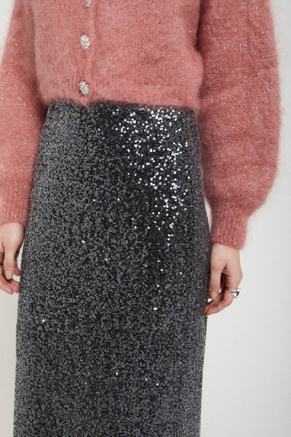 Ottod'Ame Longuette Skirt With Sequins