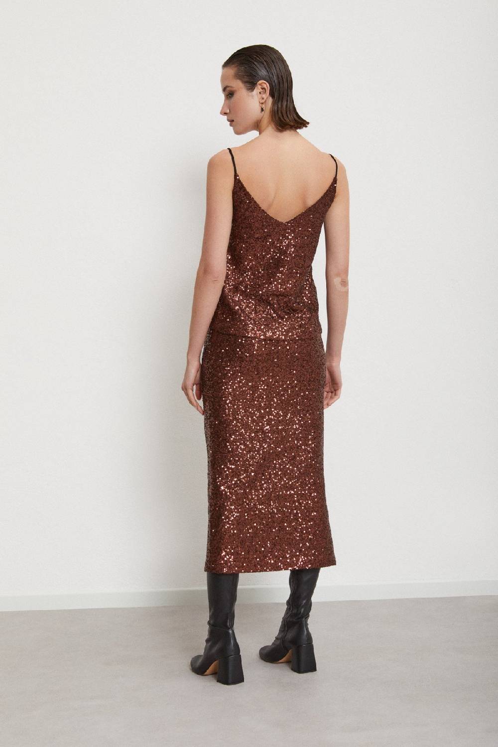 Ottod'Ame Longuette Skirt With Sequins
