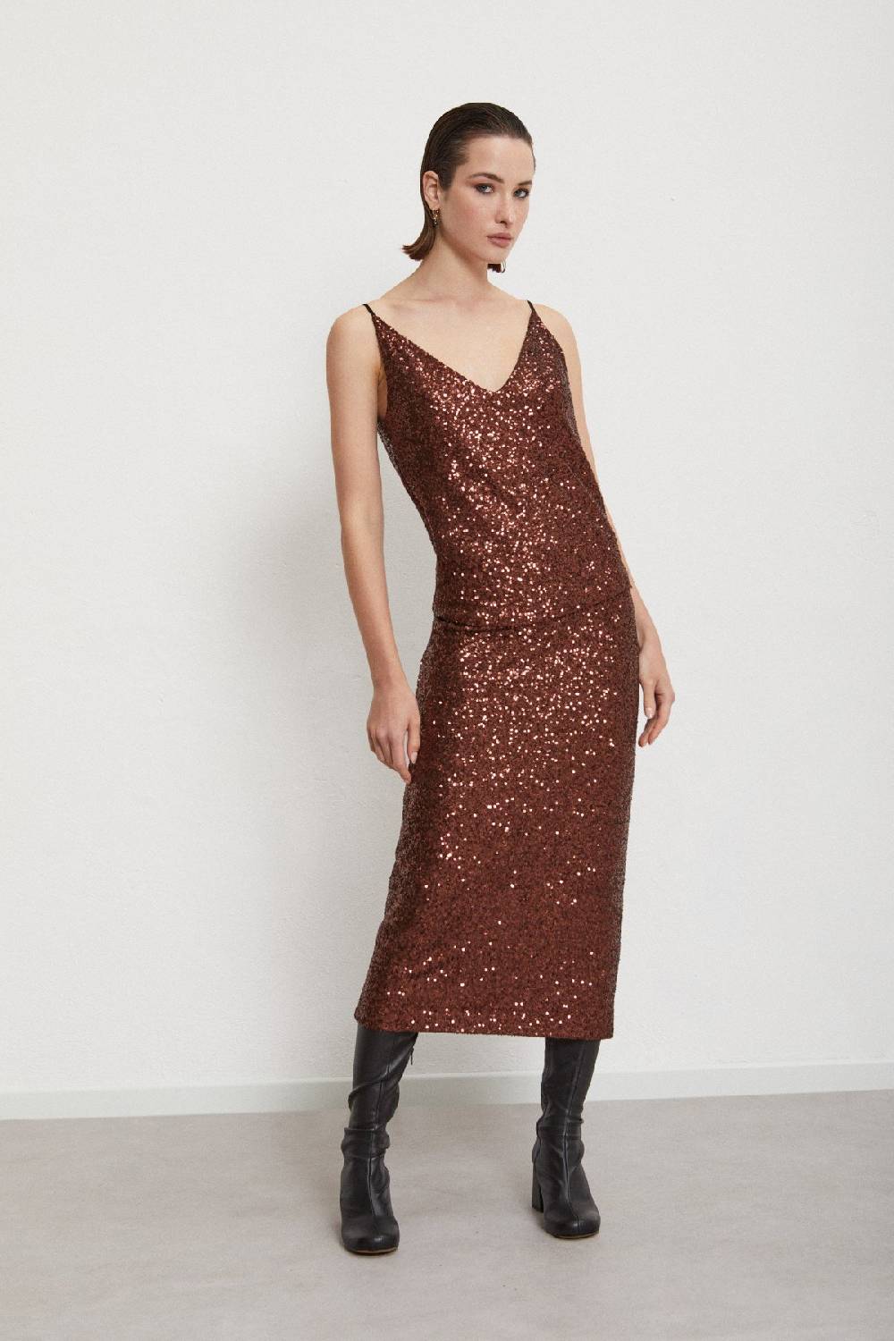 Ottod'Ame Longuette Skirt With Sequins
