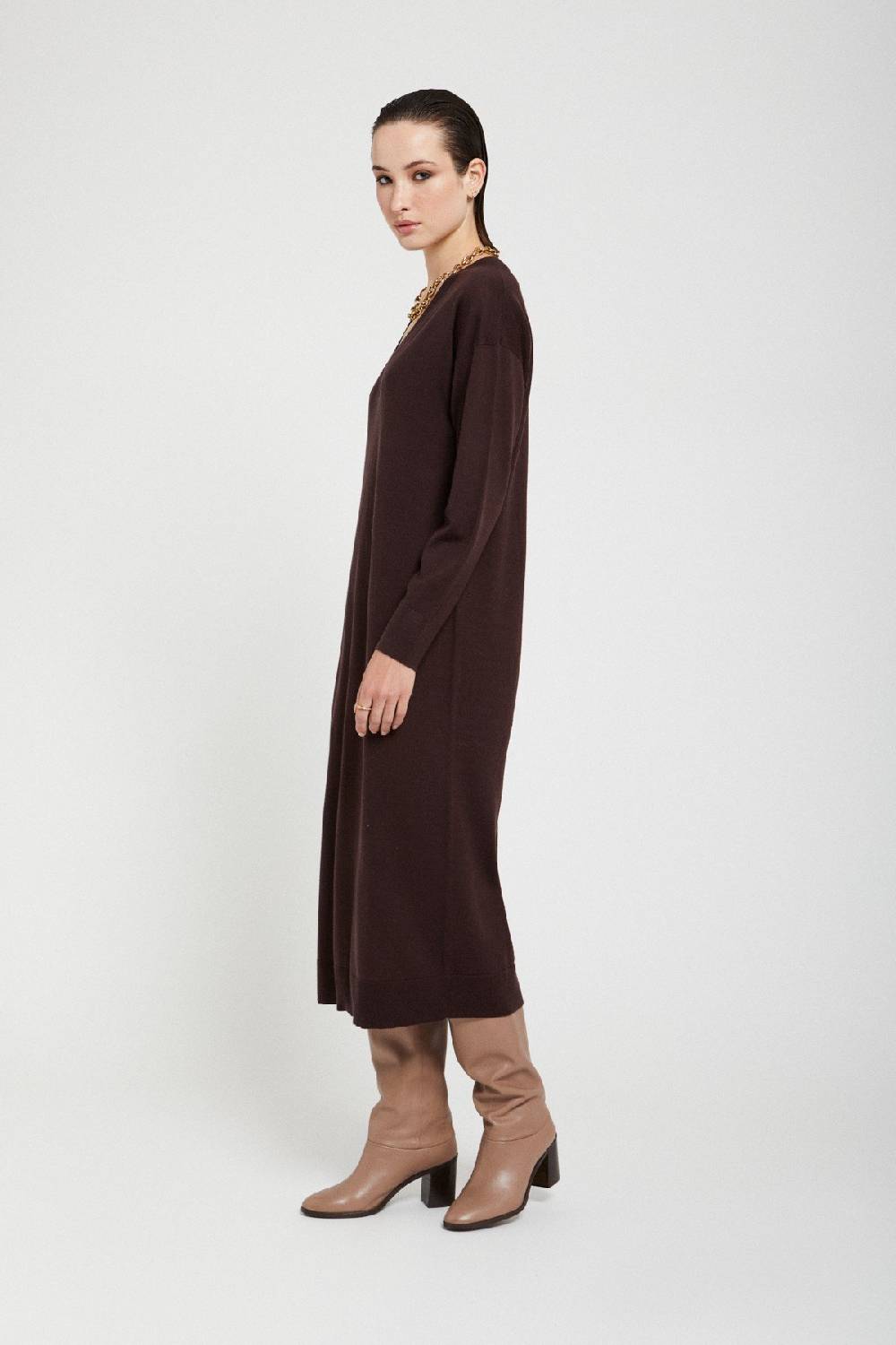 Ottod'Ame Merino Wool Midi Dress