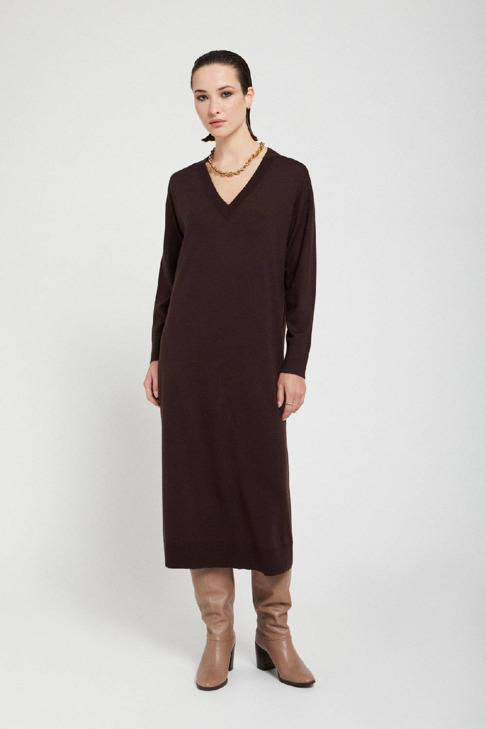 ottod'Ame Merino wool midi dress