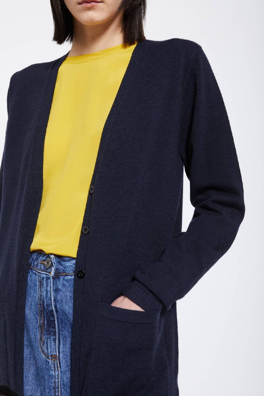 Ottod'Ame Midi Cardigan With Slits