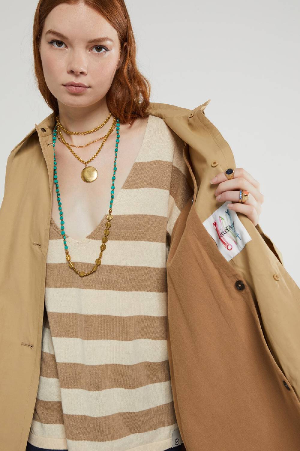 Ottod'Ame Midi Raincoat