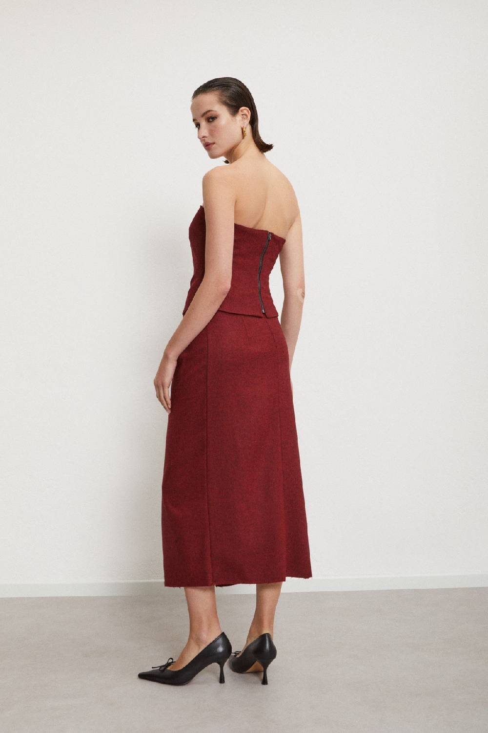 Ottod'Ame Midi Skirt With Pleats