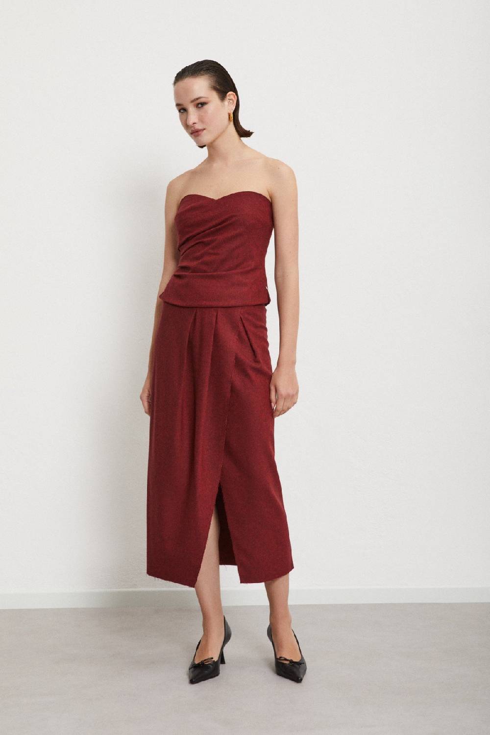 ottod'Ame Midi skirt with pleats