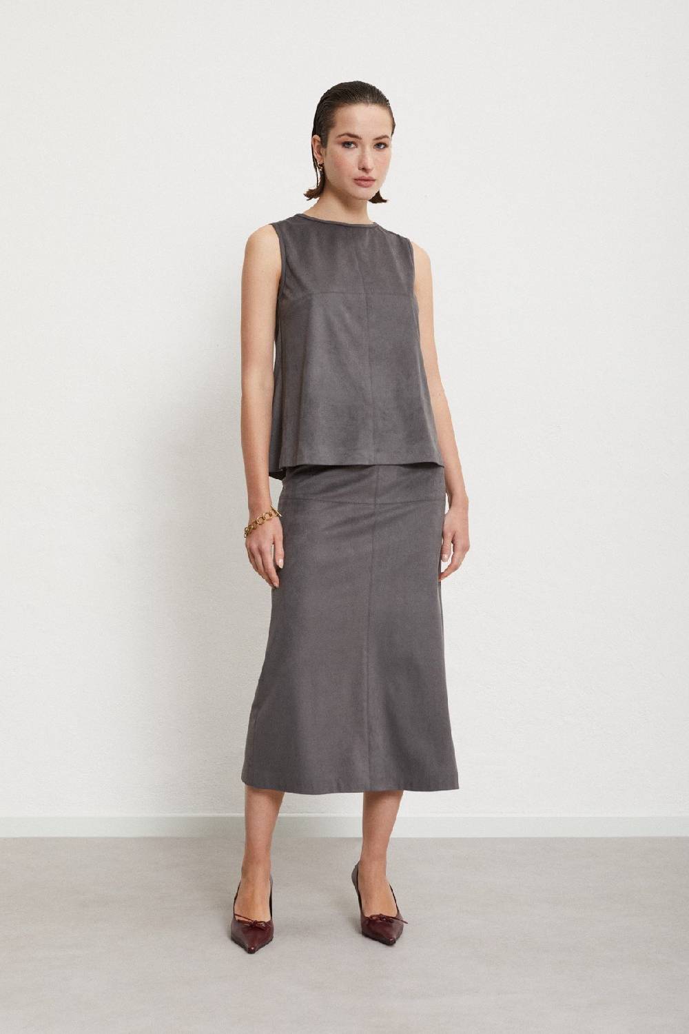 ottod'Ame Midi skirt with slit
