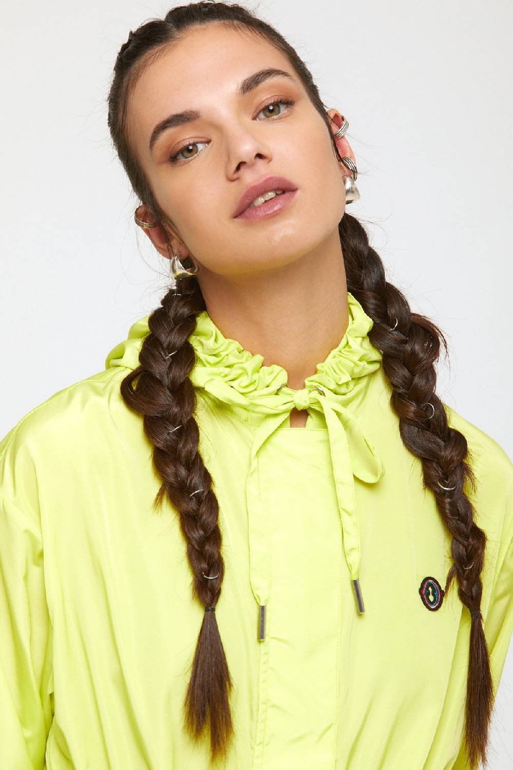 Ottod'Ame Midi Trench Coat With Hood