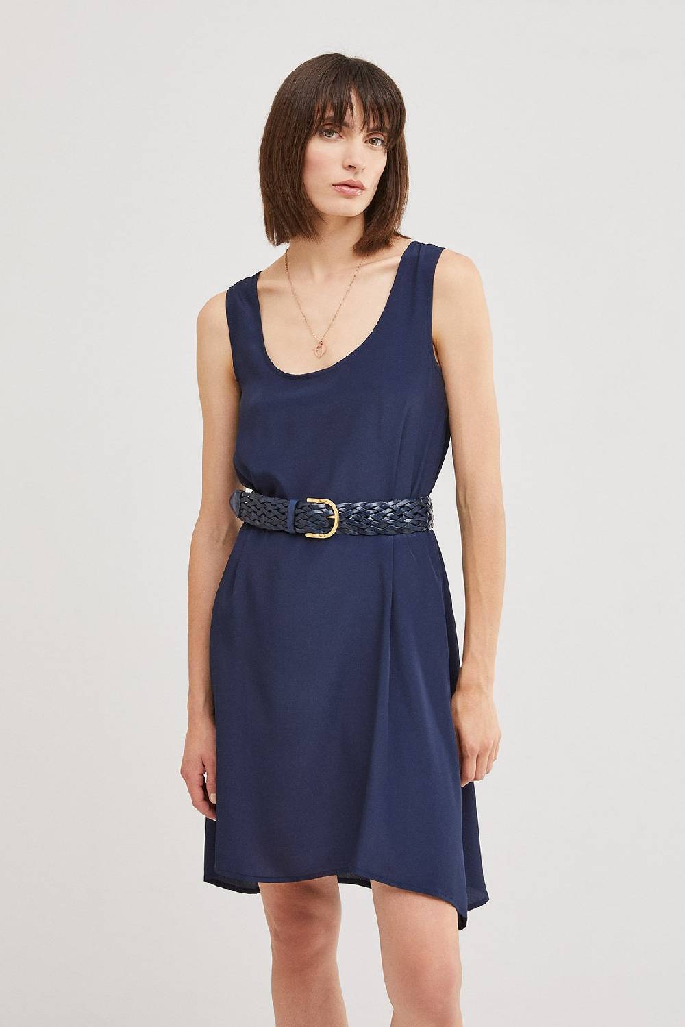 Ottod'Ame Mini Dress With Round Neckline