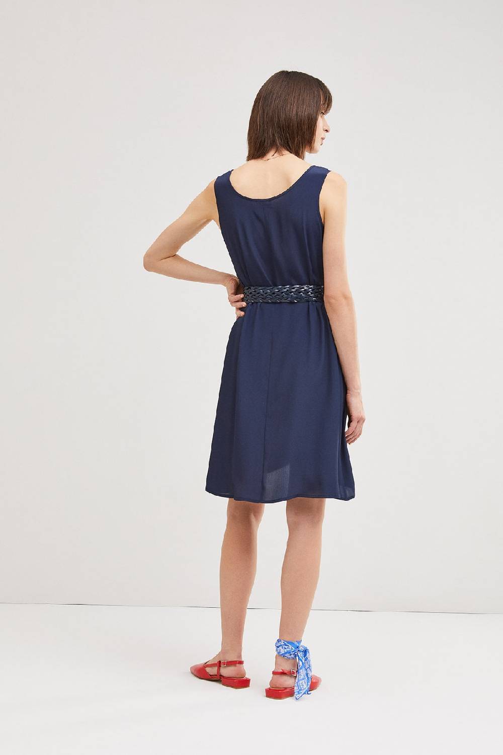 Ottod'Ame Mini Dress With Round Neckline