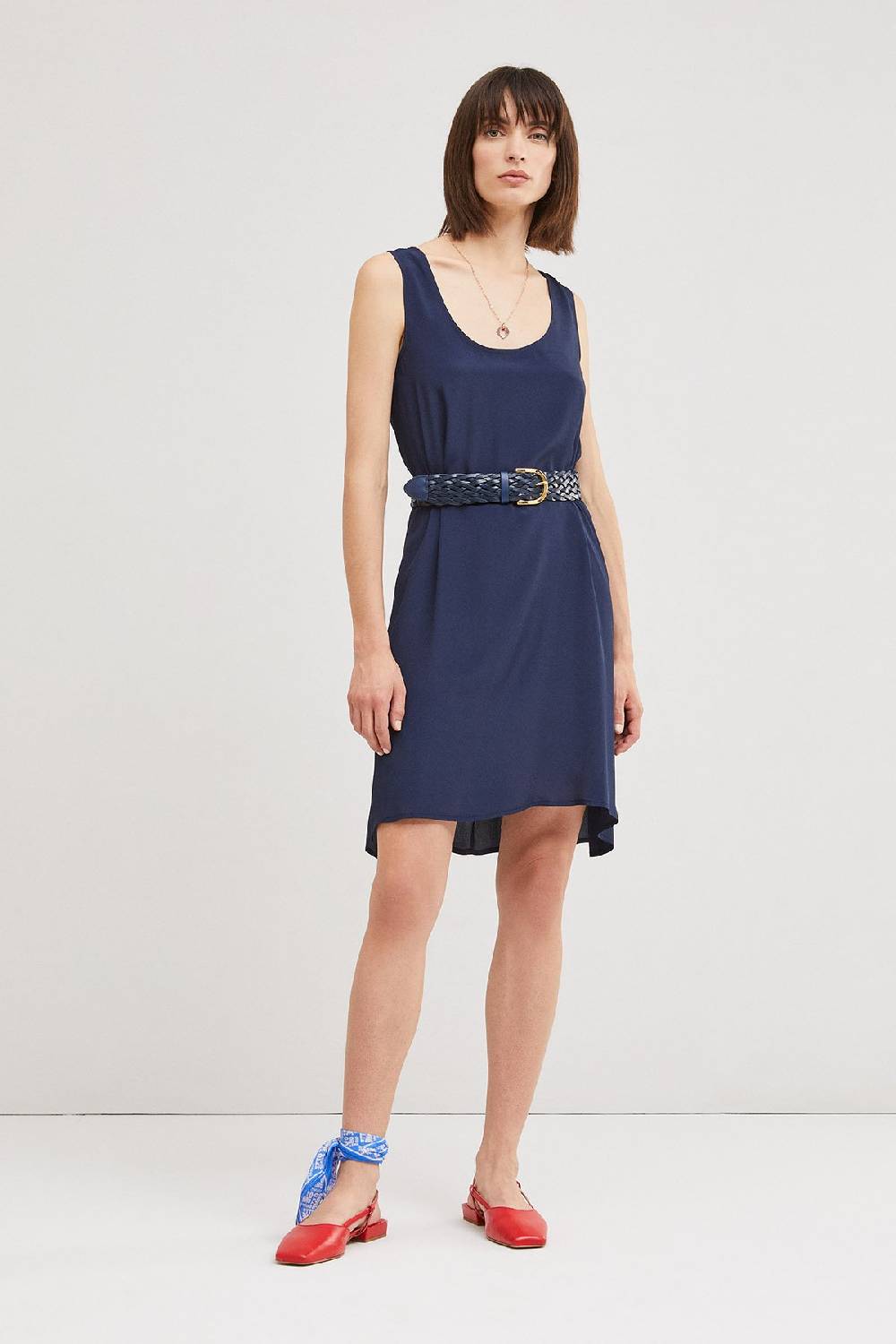 ottod'Ame Mini dress with round neckline