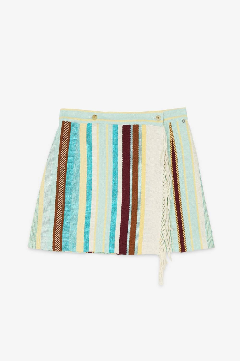 Ottod'Ame Mini Skirt With Fringes