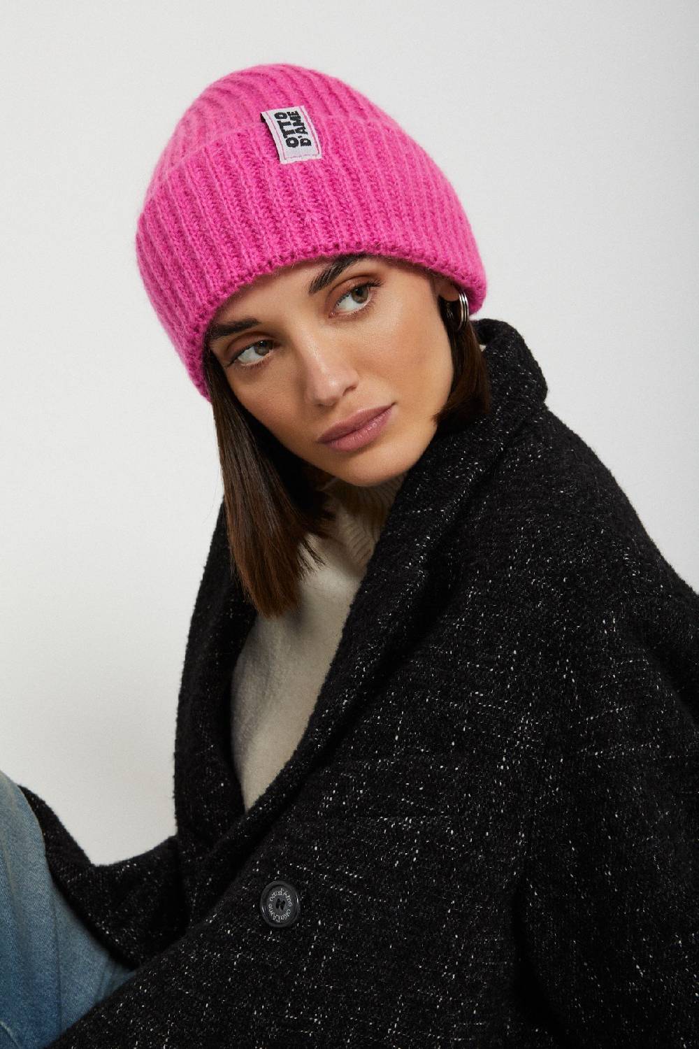 Ottod'Ame Mohair Blend Beanie Hat