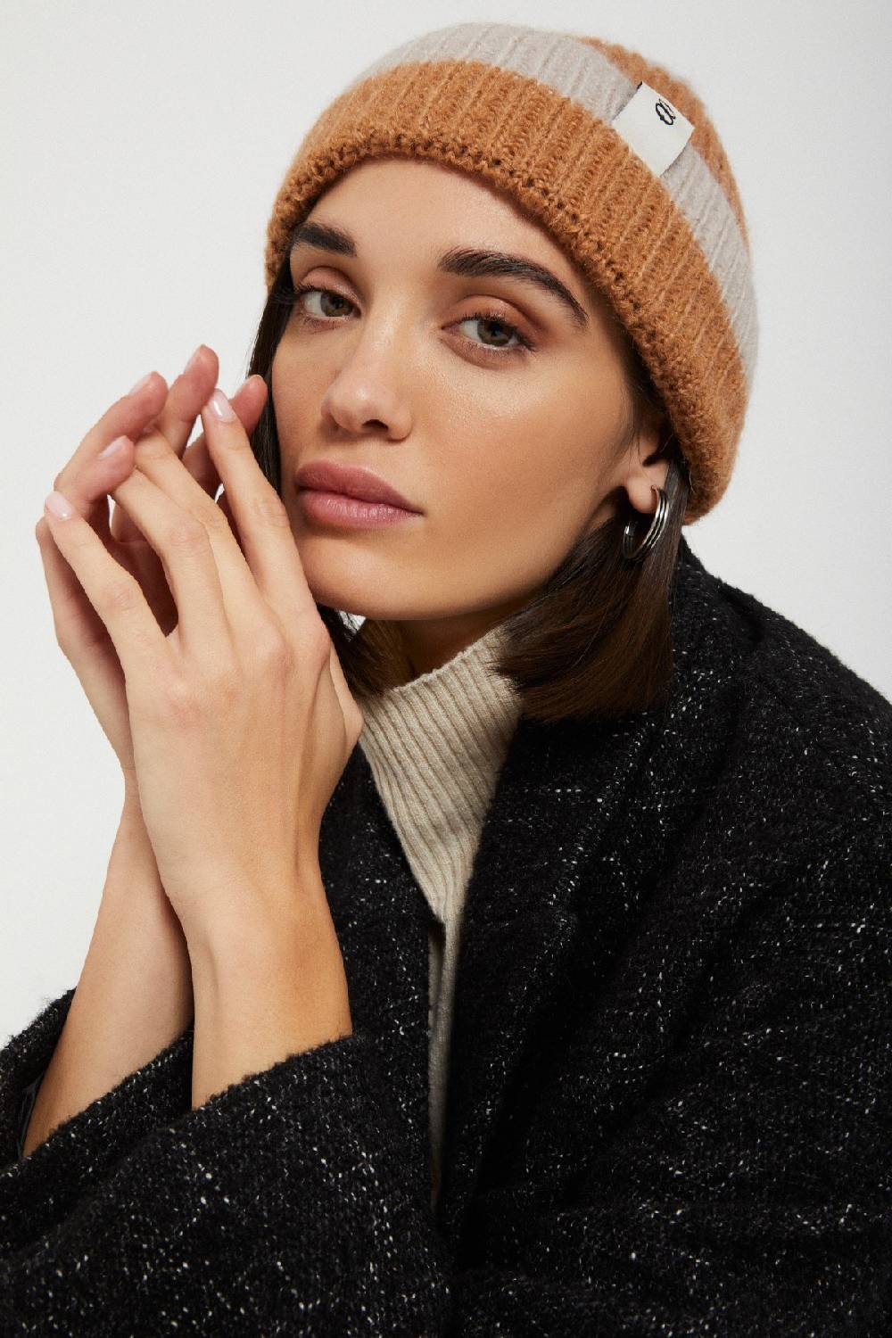 Ottod'Ame Mohair Blend Beanie Hat