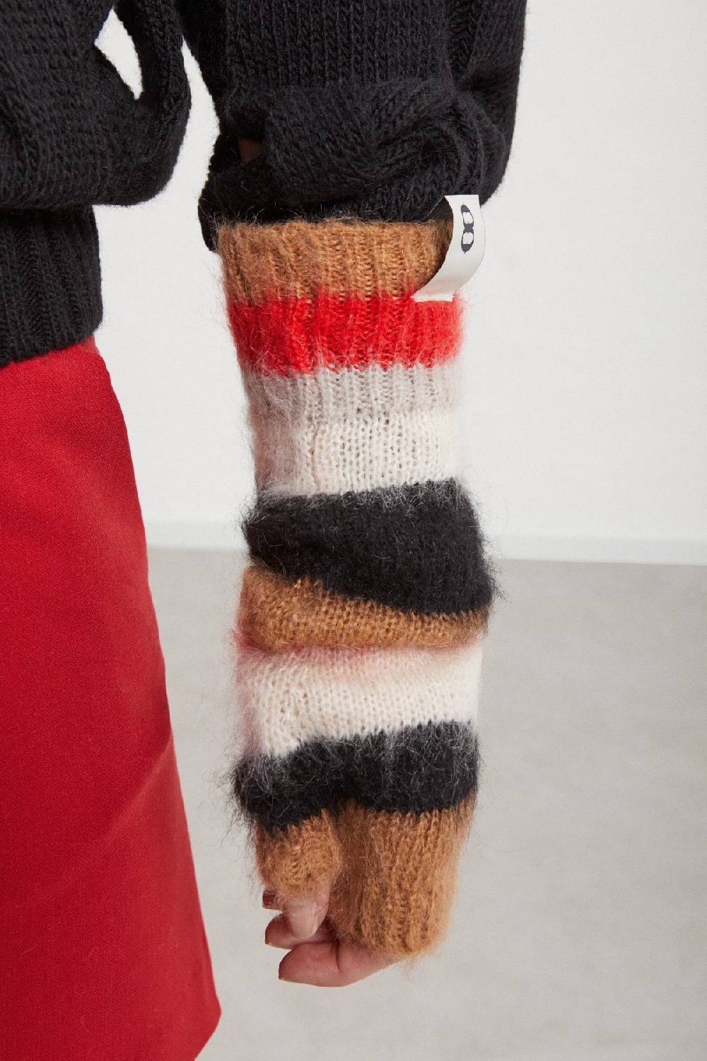 Ottod'Ame Mohair Blend Fingerless Gloves