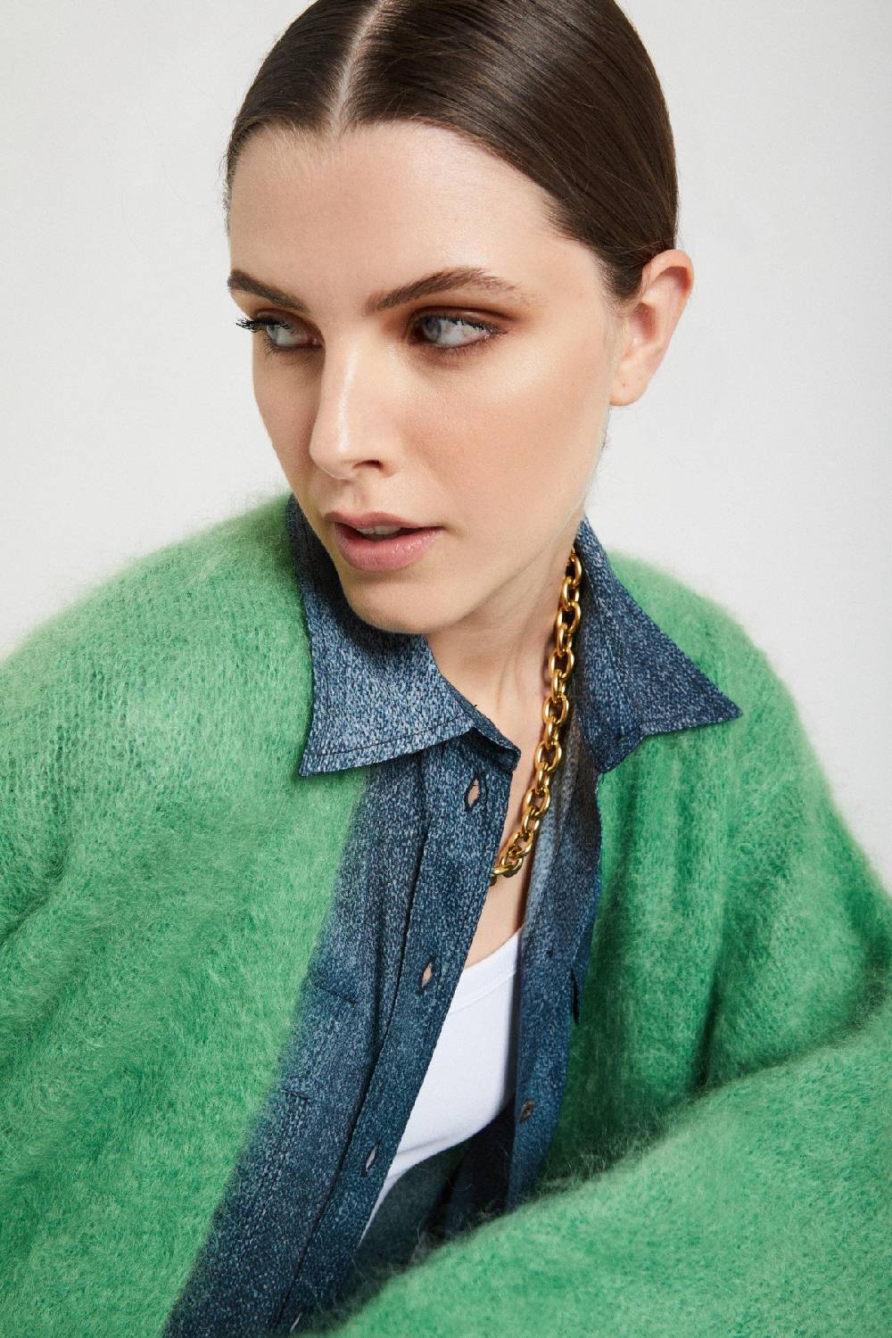 Ottod'Ame Mohair Blend Fluffy Cardigan