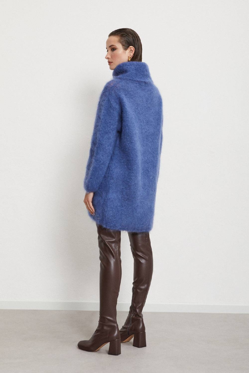 Ottod'Ame Mohair Blend Fluffy Dress