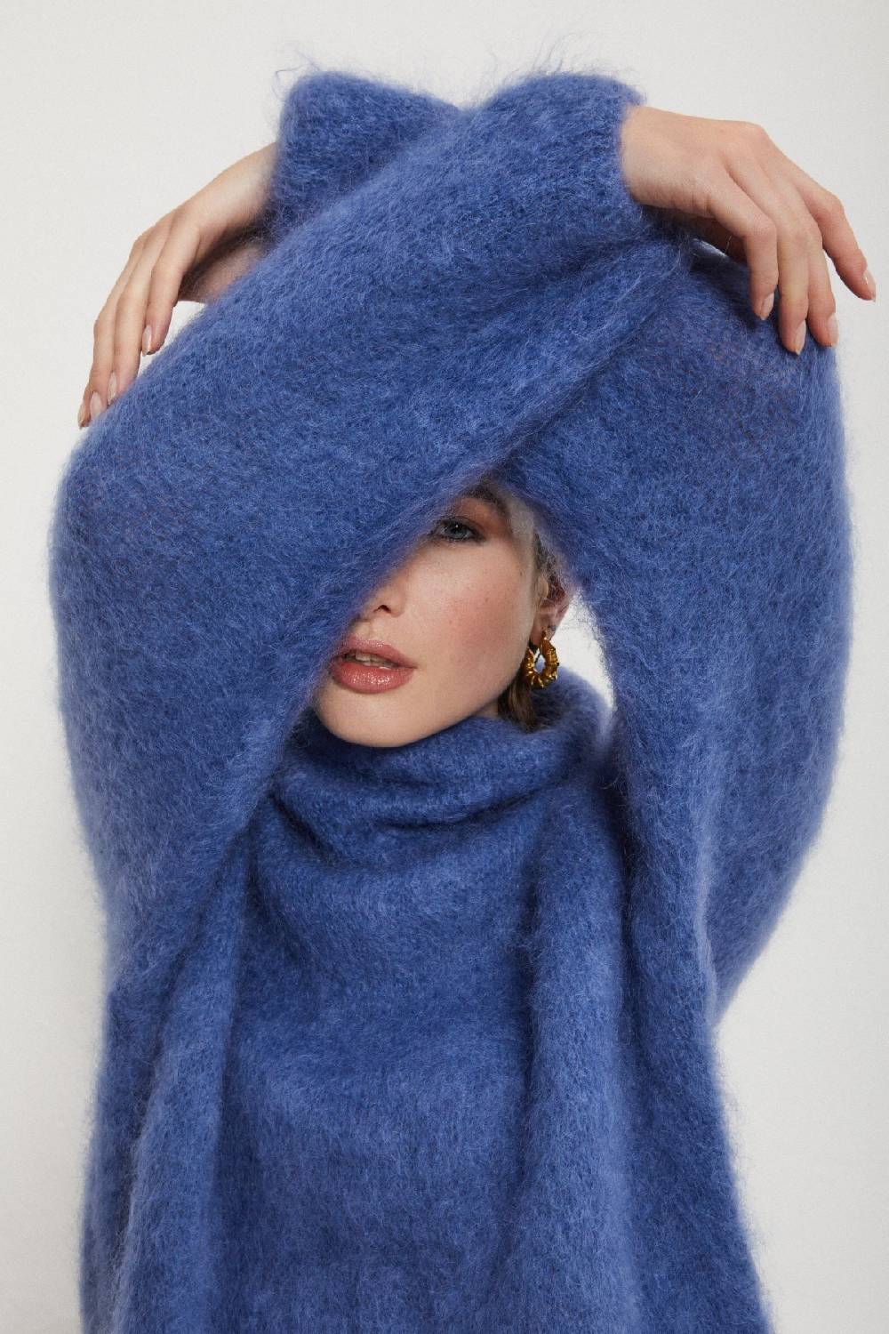 Ottod'Ame Mohair Blend Fluffy Dress