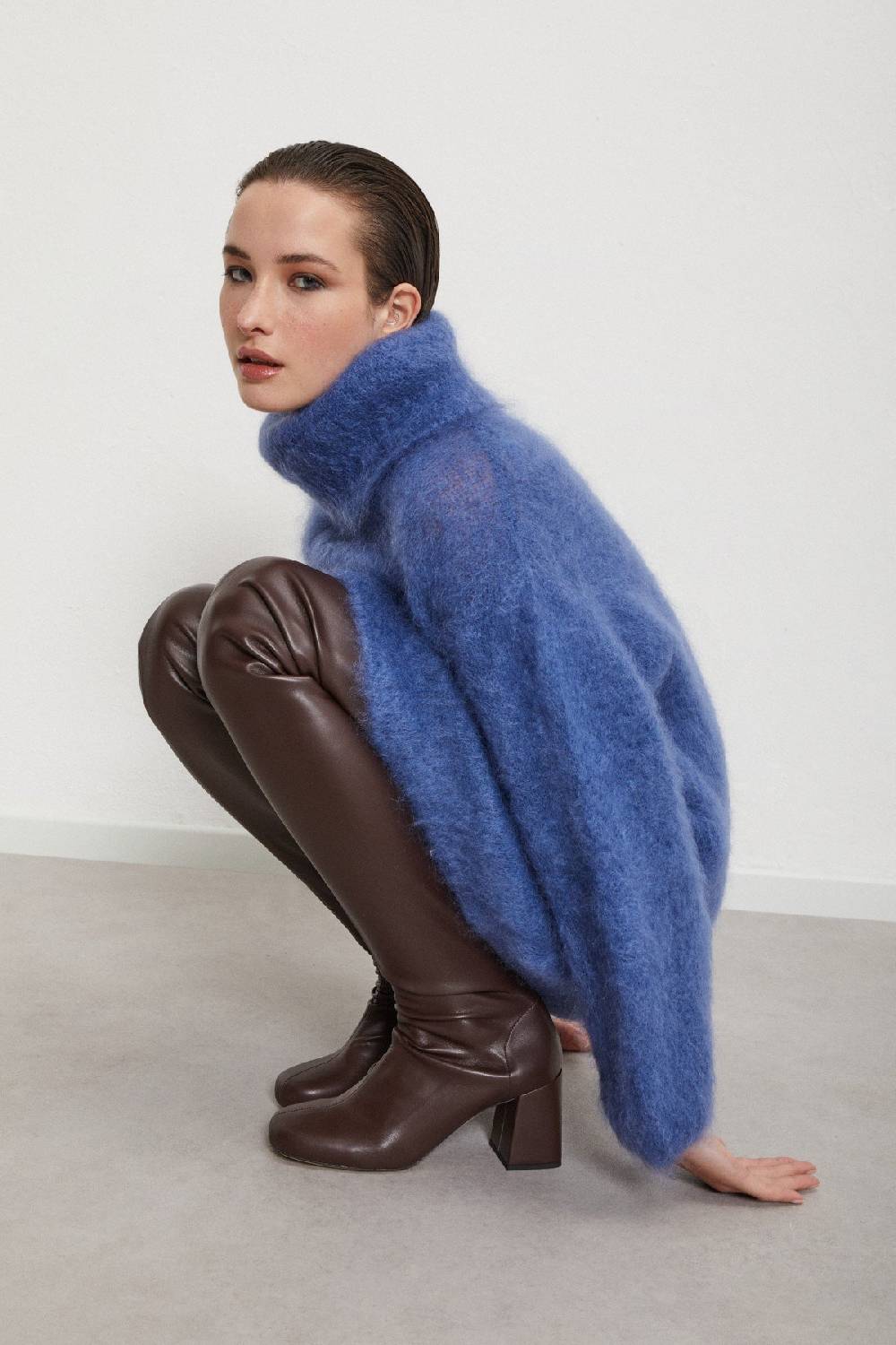 ottod'Ame Mohair blend fluffy dress