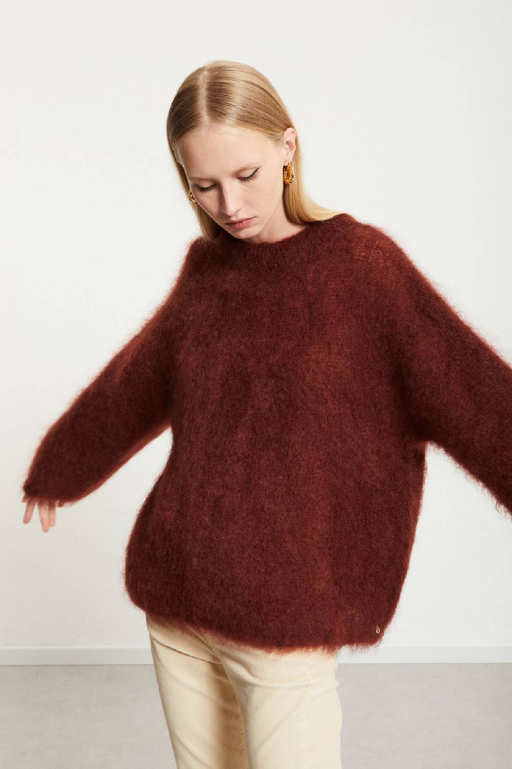 Ottod'Ame Mohair Blend Fluffy Jumper