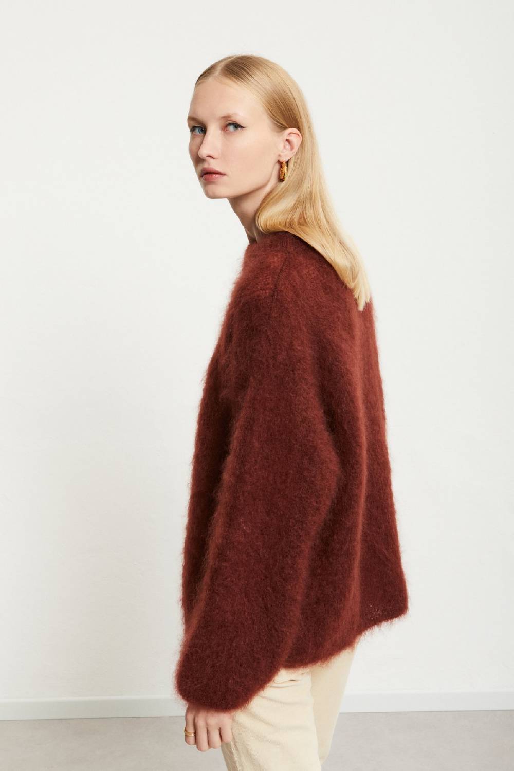Ottod'Ame Mohair Blend Fluffy Jumper