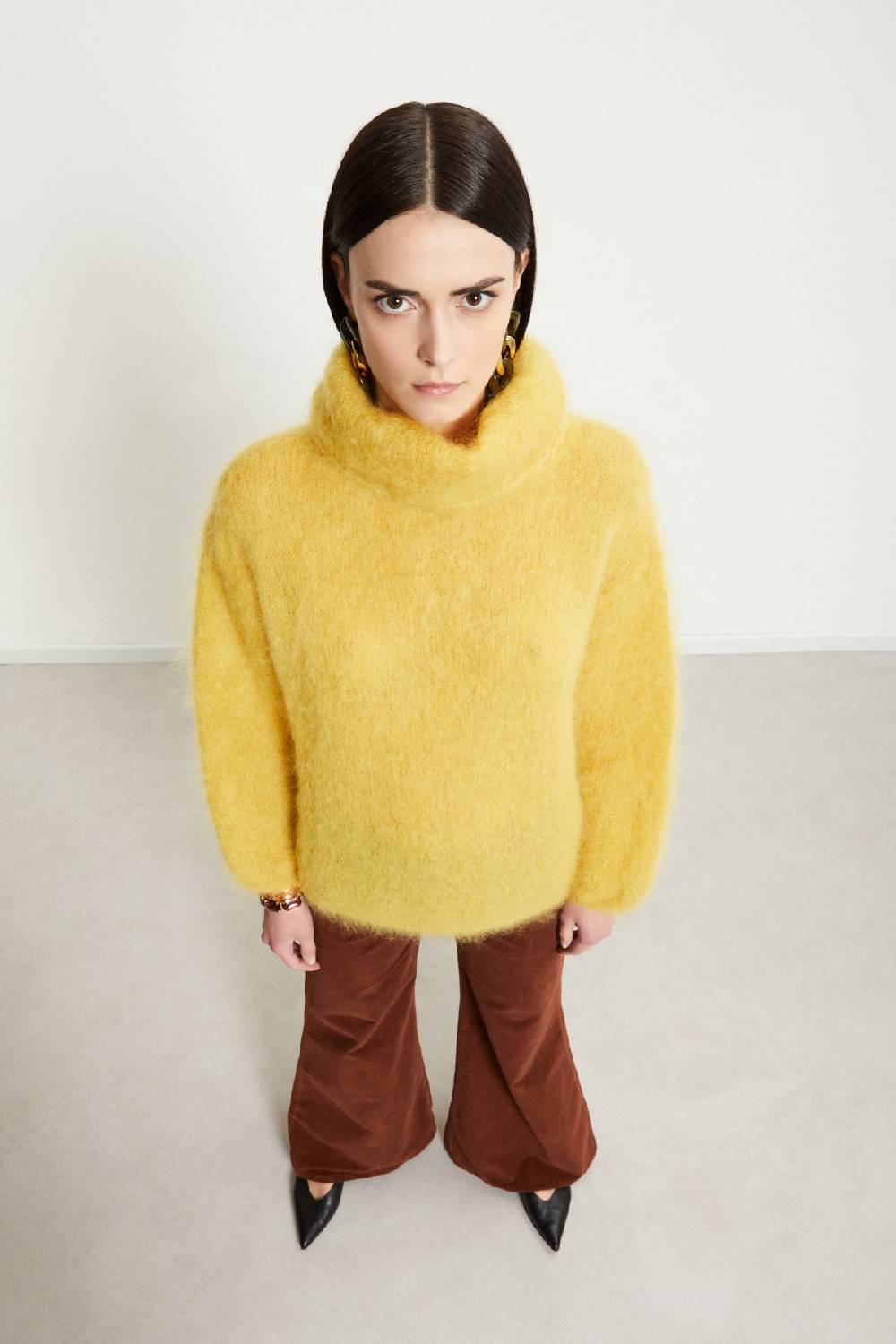 Ottod'Ame Mohair Blend Fluffy Jumper