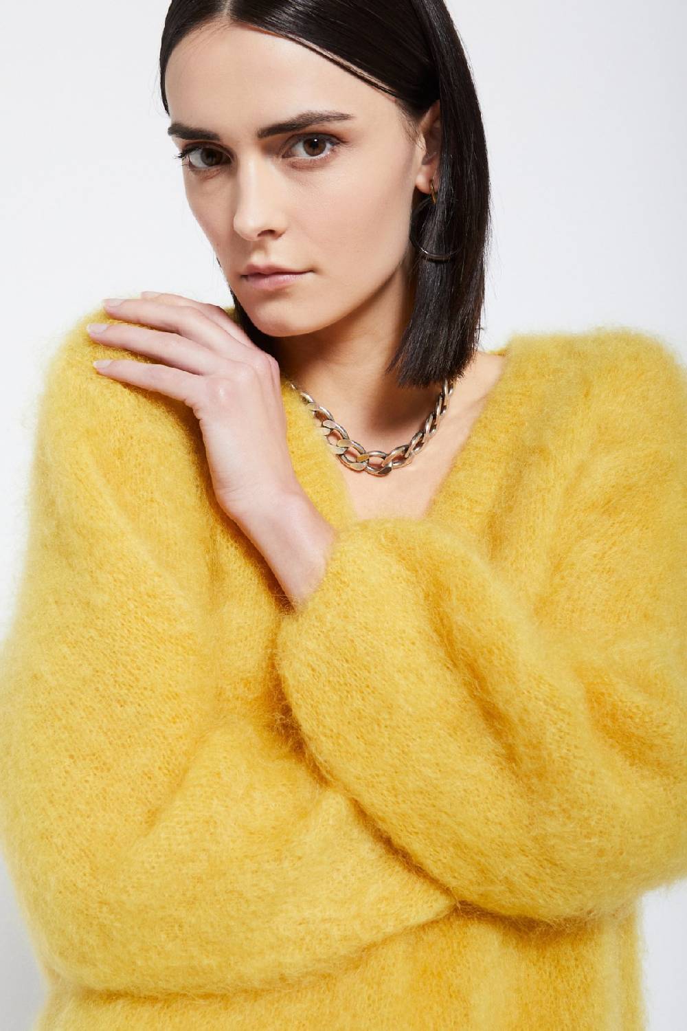 Ottod'Ame Mohair Blend Fluffy Jumper