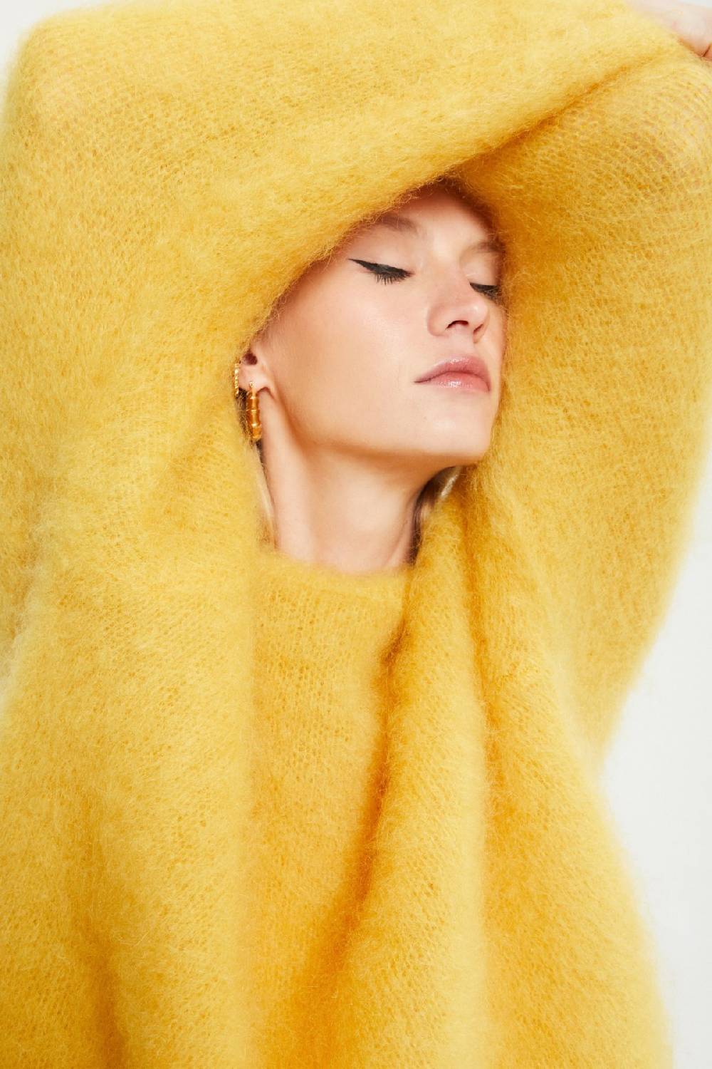 Ottod'Ame Mohair Blend Fluffy Jumper