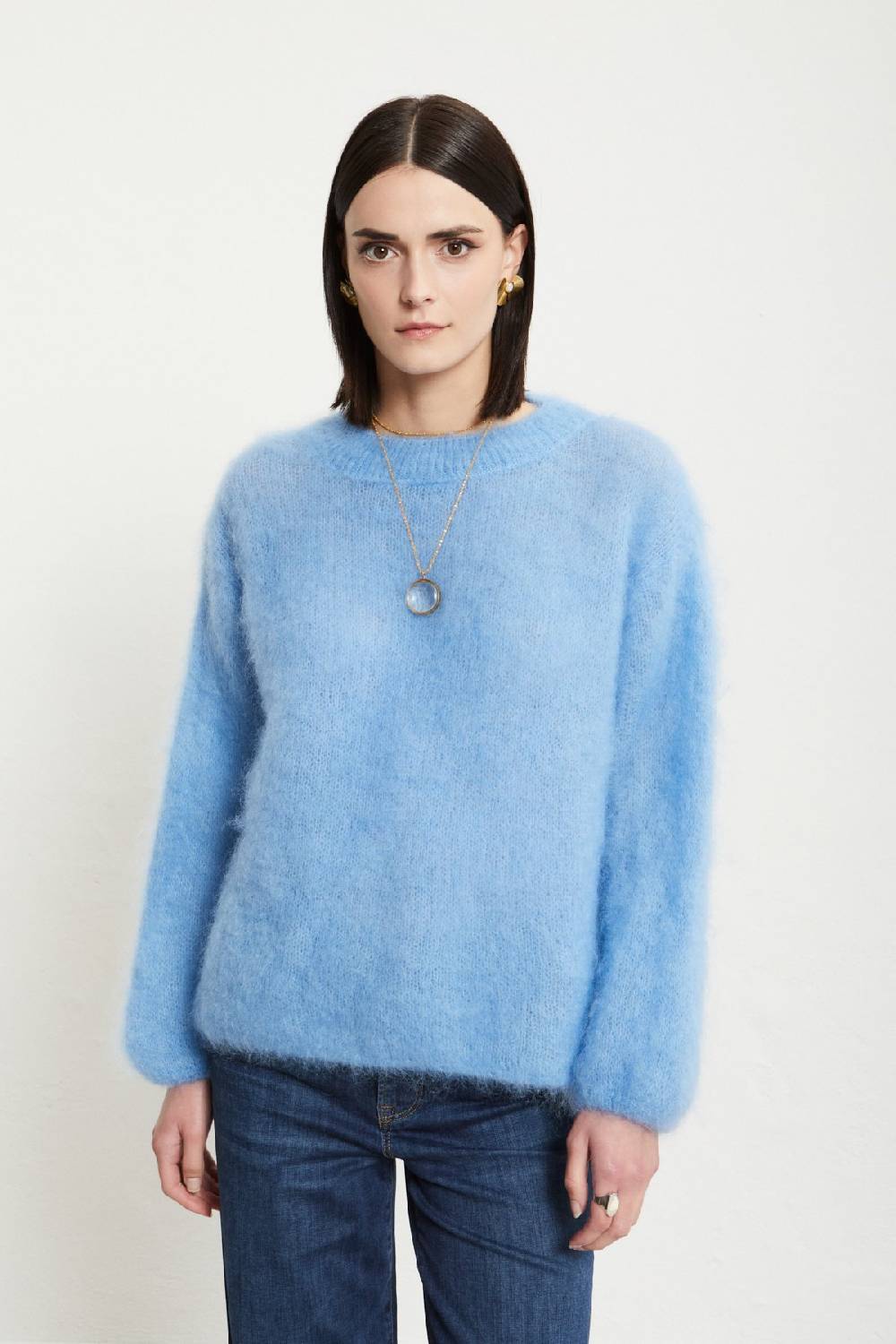 Ottod'Ame Mohair Blend Fluffy Jumper